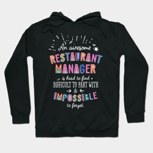 An awesome Restaurant Manager Gift Idea - Impossible to Forget Quote Hoodie